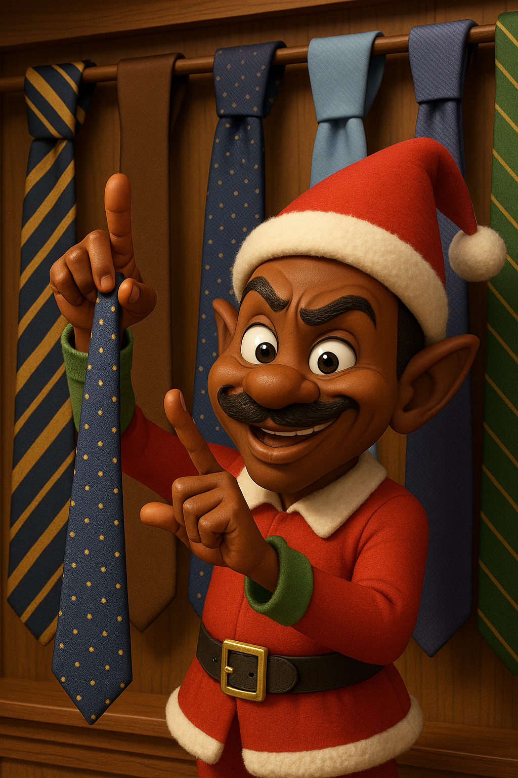 Bad Elf Day 6 — Messing with Steve's Tie Line