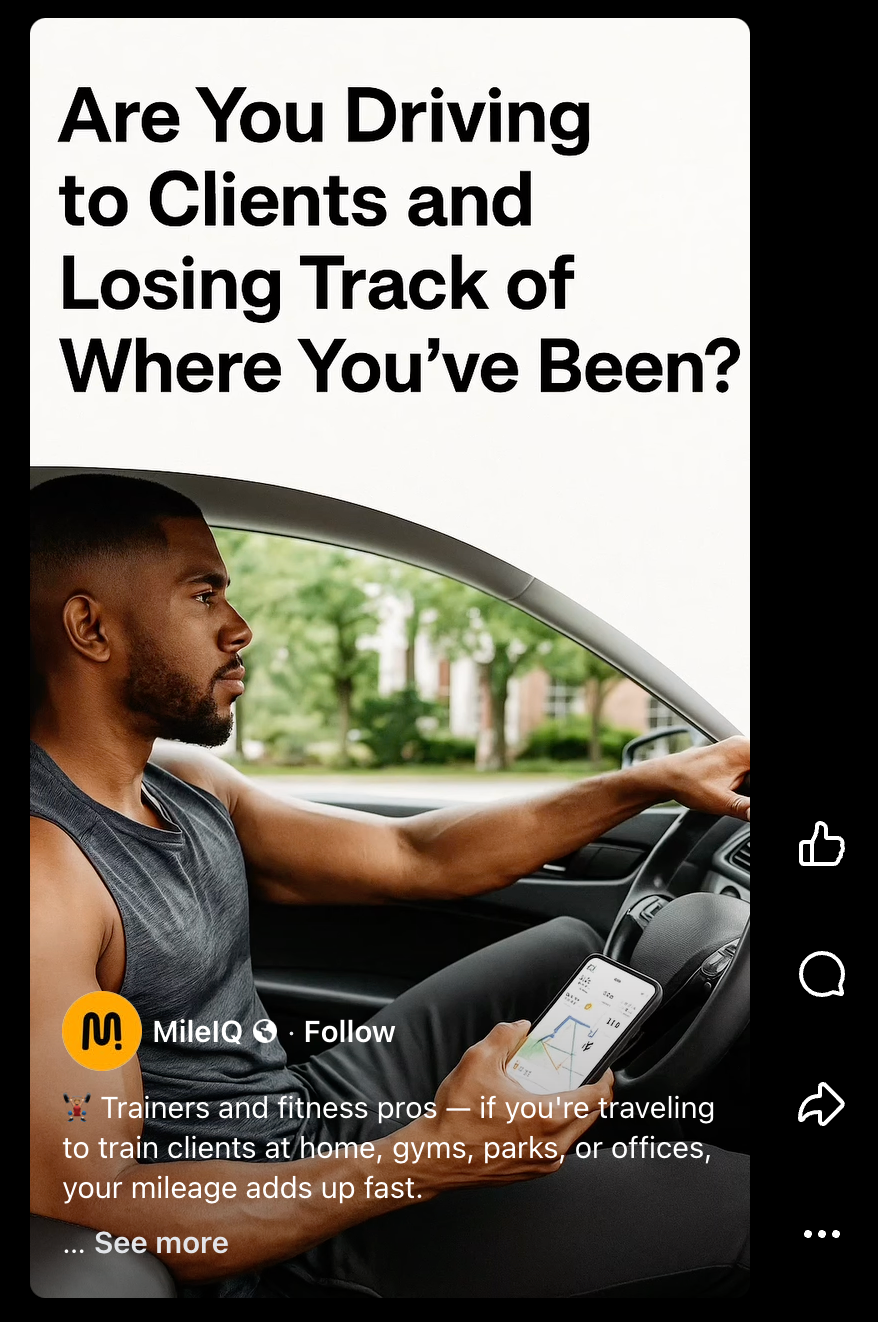 MileIQ content sample